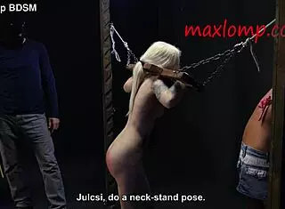 Perverted Guy Canes Petite 18+ Blonde Babe's Narrow Ass!