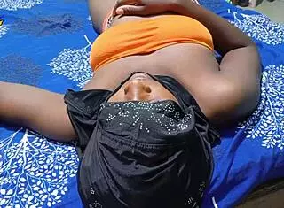 Silent night turns steamy with homemade black step sister clip