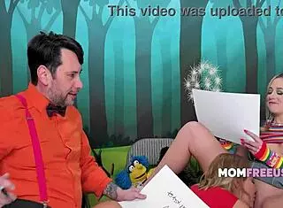 Ryan Keely and River Lynn get face fucked in momfreeuse parody!