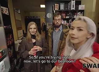 fibi euro, did you meet in the sex shop? fucked hard in threesome with veronica leal.