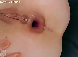 Nose hooked anal rimming throat spew slut
