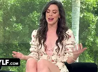 jaw-dropping new milf explores her desires on sofa