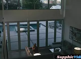 Lesbian milf seduces gf with strapon for wild tribbing!