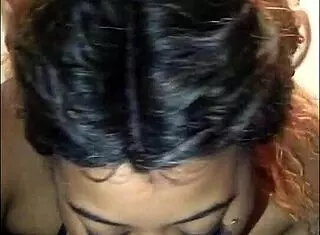 Latina BBW Slut with Pierced Nipples Deepthroats Big Black Cock for Facial