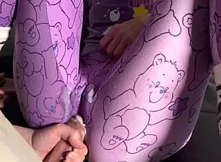 Brunette Rubs Wet Pussy On Muscular Cock In Dorm