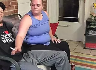 cheating wife caught giving the neighbor a blowjob and smoking 😈