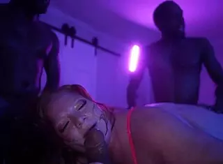 Julie's hardcore BBC gangbang fantasy comes true! 😈