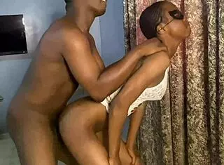 ebony babe is craving a good backshot early in the morning, you know?