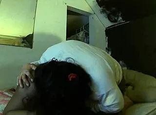 Sexydagger dominates petite 18+ ebony Slipperycherry with rough rimjob. Her small waist takes it all.