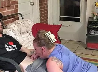 cheating wife caught giving the neighbor a blowjob and smoking 😈