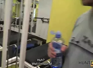 Young girl linda sweet loves sports money and sex outdoors