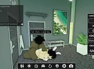 Fucked a BBC slut in Roblox Blacked