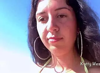 Young Girl Pees In Panties On Public Beach Then Sunbathes