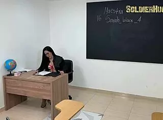 Sarah Black Says 'Fuck Me With That Big Cock' As Substitute Teacher