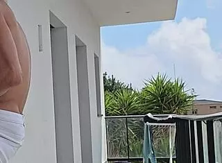 Fucking with tommy cabrio on the balcony