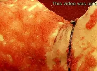 Chloe Conrad And Leila Bee Masturbate In A Pool Of Strawberry Jelly!