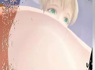 Monster cock inserts into tight pussy in VR.