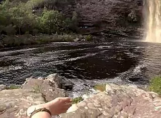 Lost on trail, found hot brunette and fucked her wet pussy!