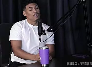 Fabricio Nunes And Bruna Surfistinha Swing With Tifany Rocha In BDSM Group Dirty Talk On Sheer Red