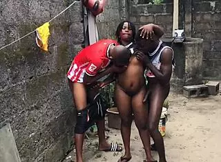 She Couldn't Resist Fucking Two Biggest Dicks in the Hood