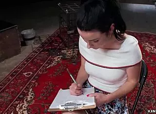 Tied Busty Slut Feels Intense Submission In Gangbang Fucking.