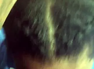 Ebony teen sucks cock in the pouring rain