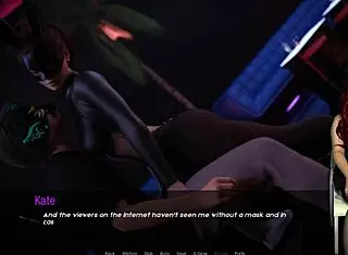 Kate at 27 Years Old in Leather Costume Undressing Outdoors