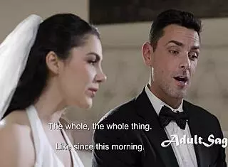 Best man fucks bride Valentina Nappi on her wedding day