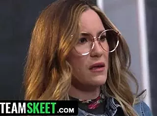 goth wednesday adams and ebony friend banged by classmate