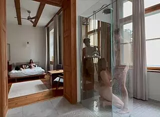 naughty blondes get horny in group suck fest