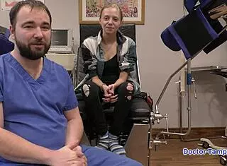 dr tampa, ava siren's 1st gyno exam... nervous!