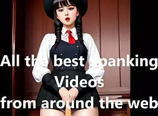 My spanking roommate lesbian spanking!