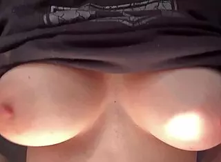 artemisia love bouncing big tits solo close up