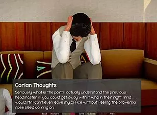 let's dive into the headmaster's fantasy with blonde tits