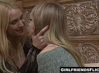 inexperienced babe learns lesbian love as her milf lover licks her pussy juices.