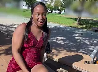 Ebony Goddess Paris Screams As Her Pussy Gets Drilled By Cock!