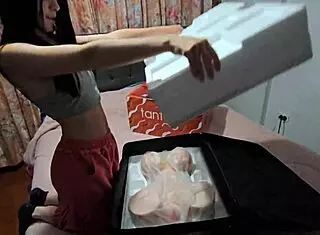 Laura gives realistic doll for trio with uncle in outdoor interview