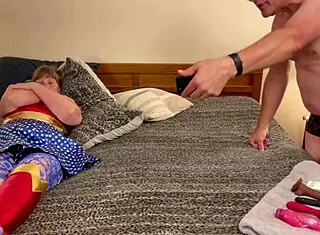 Granny Carmen sucking and licking fat cocks orally