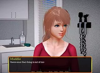 My new family plays games together.