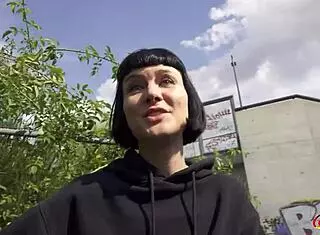 i scouted delfine dahlia for a casting fuck with doggy and riding