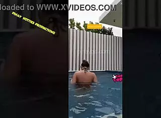 Ana Jalandoni Shows Off in Bikini Downblouse Tease