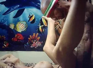 Candice cumm feels the italian pound machine backstage