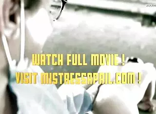 Dominatrix Mistress April Binds Ebony Slave Rose