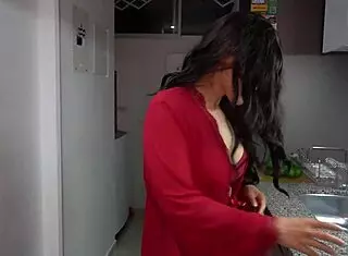 Big-Ass Stepmom Caught by Burglar in Her Home Gets Fucked Hard