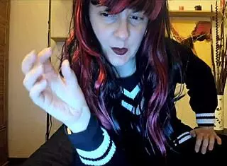 Italian girl worships dirty socks in lingerie