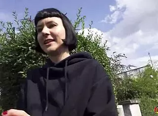 i scouted delfine dahlia for a casting fuck with doggy and riding