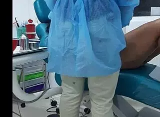 My dentist appointment ended with his big cock in my mouth