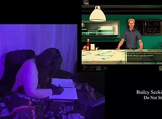 Brunette BBW With Big Natural Tits Plays Naked In Secrets Can End Remaster Part 3