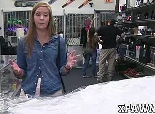 big ass babe bent over for pawnbroker