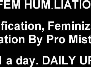 She loves humiliating little sissy boys in femdom bdsm sessions